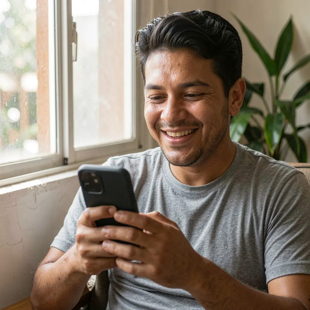 Apostador deportivo mexicano concentrado usando una computadora portátil con cuotas de apuestas de fútbol en vivo en un entorno cibernético de apuestas deportivas iluminado con neón en RICO7 Aplicación RICO7 – Una experiencia de casino móvil fluida y fácil de usar para jugadores en México