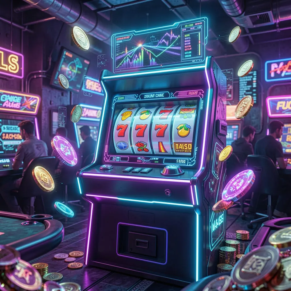 Computadora portátil moderna con una brillante interfaz de inicio de sesión rodeada de fichas y cartas de casino que representa el acceso seguro a las cuentas de casino RICO7 en México RICO7 – Descubre un emocionante mundo de juegos de tragamonedas en línea en México